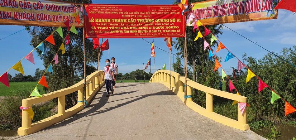 Đưa vào sử dụng cây cầu Thường Quang số 62 - Ảnh: TQ Đưa vào sử dụng cây cầu Thường Quang số 62 - Ảnh: TQ