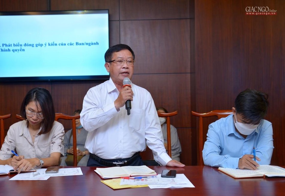 Ông Vũ Mạnh Hải phát biểu tại buổi họp Ông Vũ Mạnh Hải phát biểu tại buổi họp