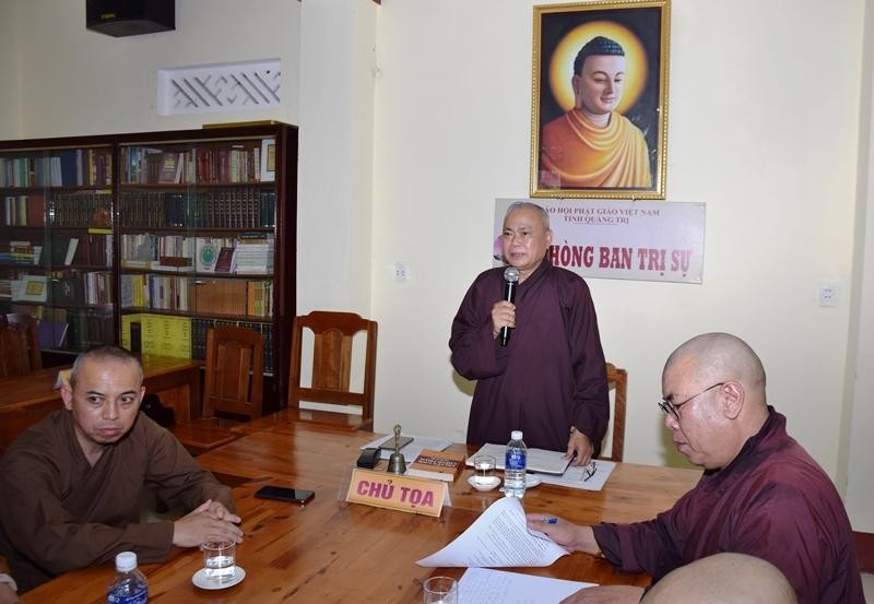 Thượng tọa Thích Quảng Thiện chủ trì buổi họp triển khai công tác tổ chức Đại giới đàn Giác Nhiên Thượng tọa Thích Quảng Thiện chủ trì buổi họp triển khai công tác tổ chức Đại giới đàn Giác Nhiên