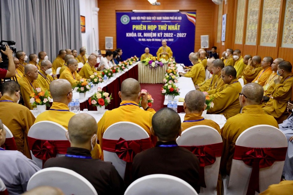 Phiên họp đầu tiên của tân Ban Trị sự GHPGVN TP.Hà Nội nhiệm kỳ 2022-2027