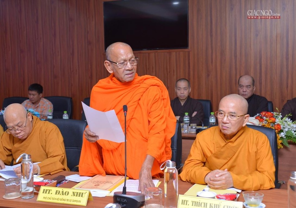 Hòa thượng Đào Như phát biểu Hòa thượng Đào Như phát biểu