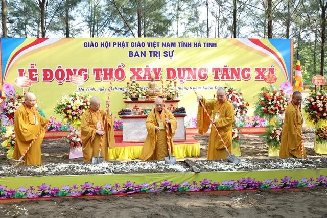 Động thổ xây dựng Tăng xá tại Trung tâm Văn hóa Phật giáo tỉnh Hà Tĩnh