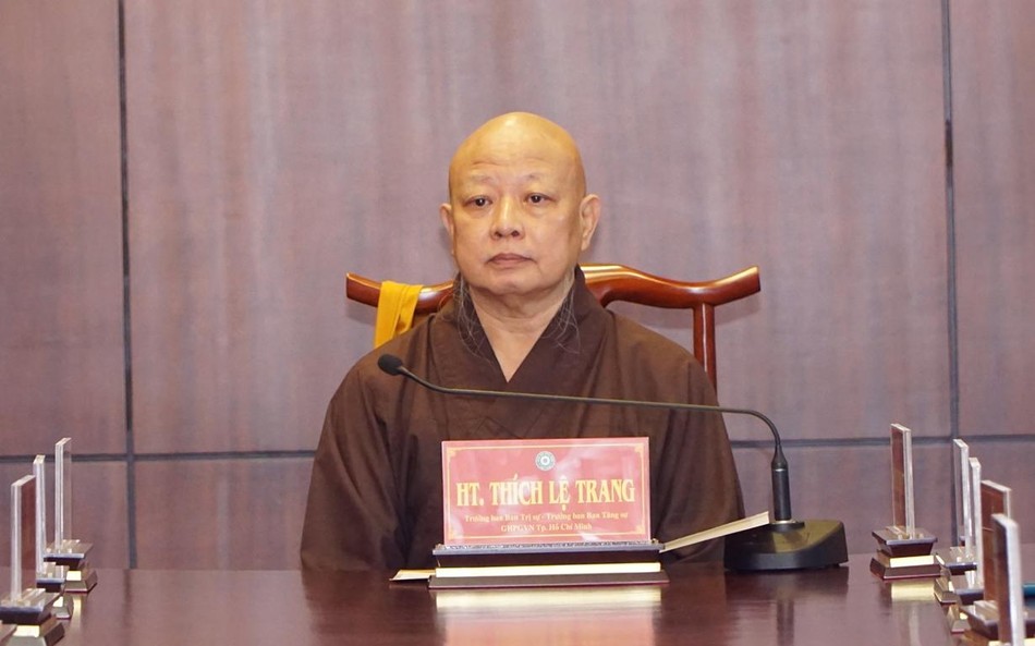 Hòa thượng Thích Lệ Trang chủ trì buổi họp Ban Thường trực Hòa thượng Thích Lệ Trang chủ trì buổi họp Ban Thường trực