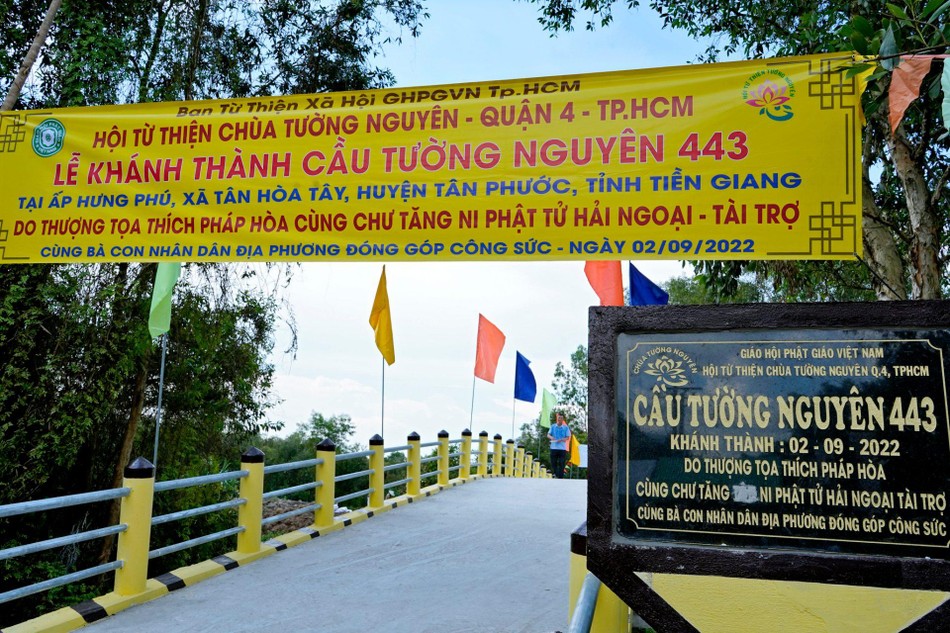 Cầu Tường Nguyên 443 tại xã Tân Hòa Tây được đưa vào sử dụng - Ảnh: T.N