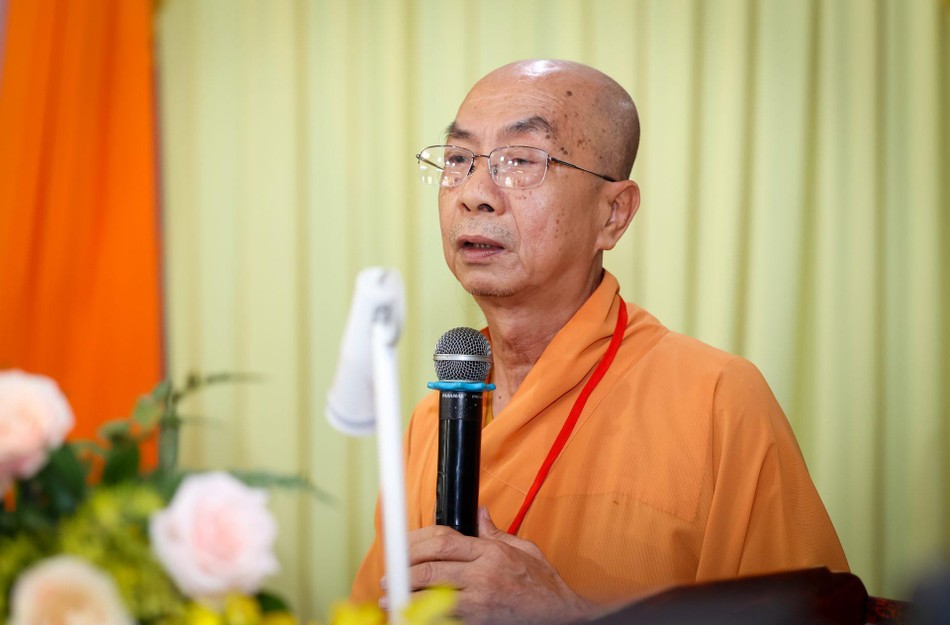 Hòa thượng Thích Nhựt Tấn phát biểu khai mạc