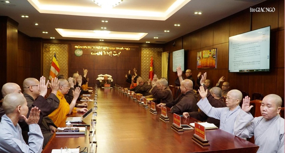 Ban Thường trực biểu quyết thống nhất các hoạt động Phật sự của Phật giáo TP.HCM