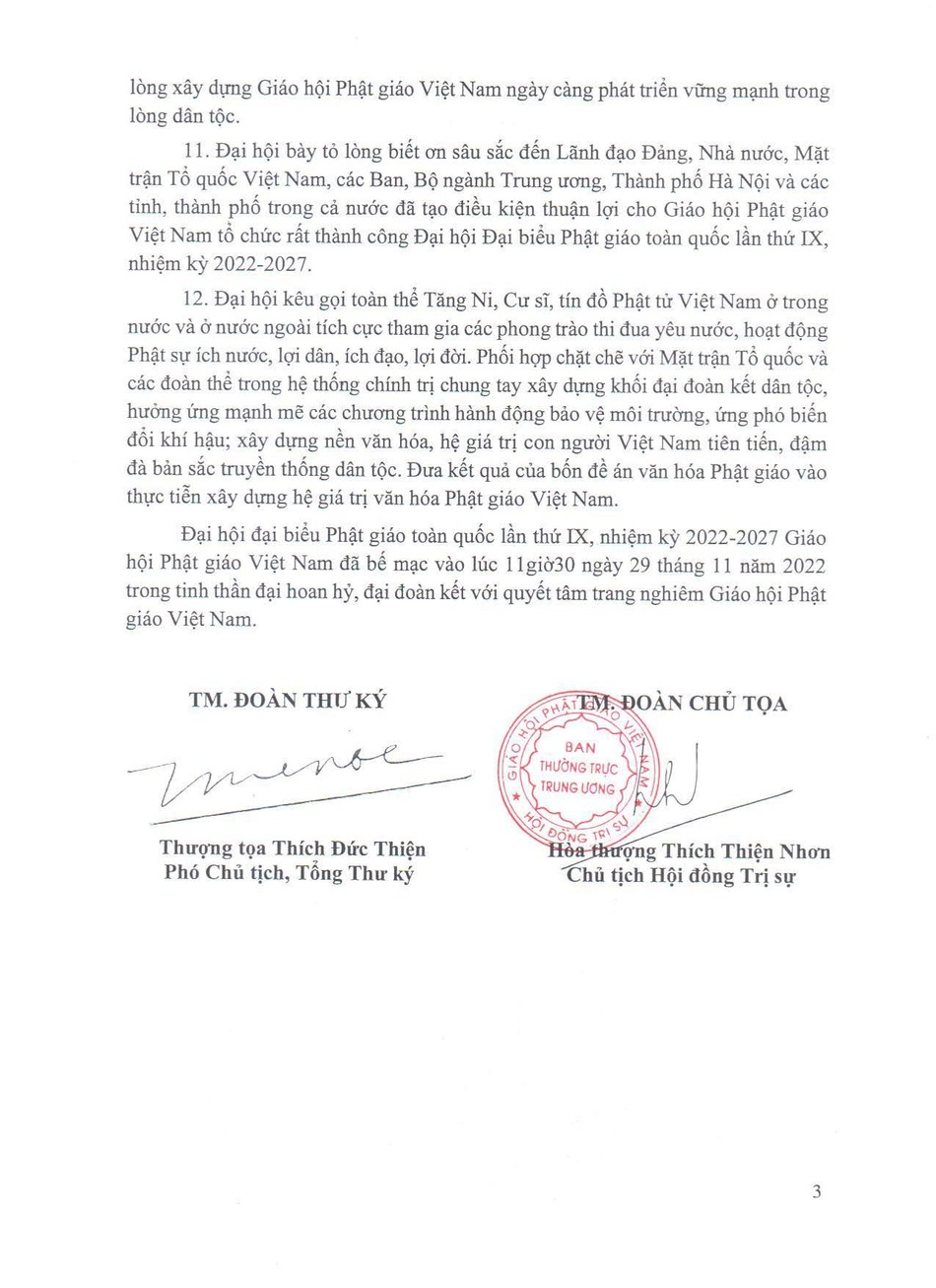 Nghị quyết Đại hội IX (2022-2027)