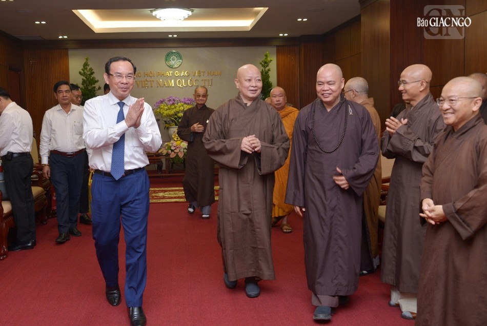 Bí thư Thành ủy TP.HCM Nguyễn Văn Nên tại buổi thăm Ban Trị sự GHPGVN TP.HCM Bí thư Thành ủy TP.HCM Nguyễn Văn Nên tại buổi thăm Ban Trị sự GHPGVN TP.HCM