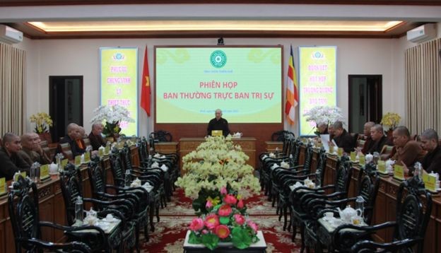 Ban Thường trực Ban Trị sự triển khai Phật sự đầu năm Quý Mão Ban Thường trực Ban Trị sự triển khai Phật sự đầu năm Quý Mão
