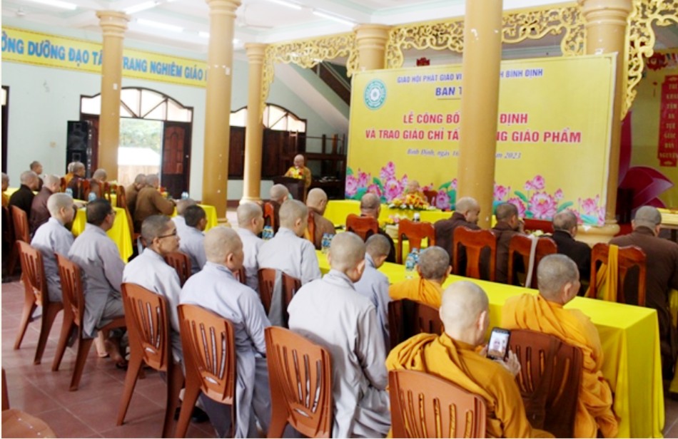 Công tác chuẩn bị Đại giới đàn Trí Độ được báo cáo đến hội nghị Công tác chuẩn bị Đại giới đàn Trí Độ được báo cáo đến hội nghị