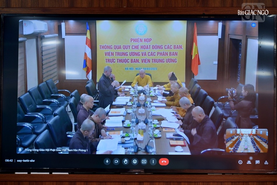 Thượng tọa Thích Đức Thiện, Phó Chủ tịch kiêm Tổng Thư ký Hội đồng Trị sự báo cáo hoạt động Phật sự 3 tháng đầu năm 2023 Thượng tọa Thích Đức Thiện, Phó Chủ tịch kiêm Tổng Thư ký Hội đồng Trị sự báo cáo hoạt động Phật sự 3 tháng đầu năm 2023