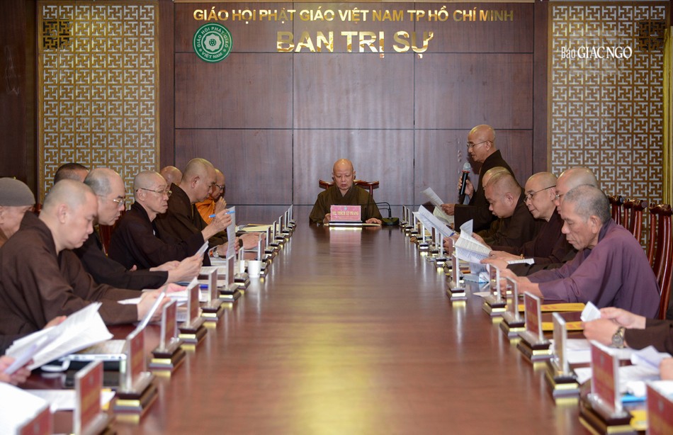 Ban Thường trực cũng thảo luận, thống nhất chi tiết công tác tổ chức Đại lễ Phật đản, An cư kiết hạ Ban Thường trực cũng thảo luận, thống nhất chi tiết công tác tổ chức Đại lễ Phật đản, An cư kiết hạ