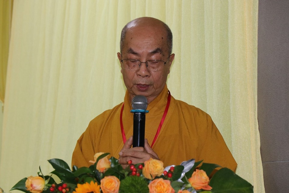 Hòa thượng Thích Nhựt Tấn phát biểu khai mạc Hòa thượng Thích Nhựt Tấn phát biểu khai mạc