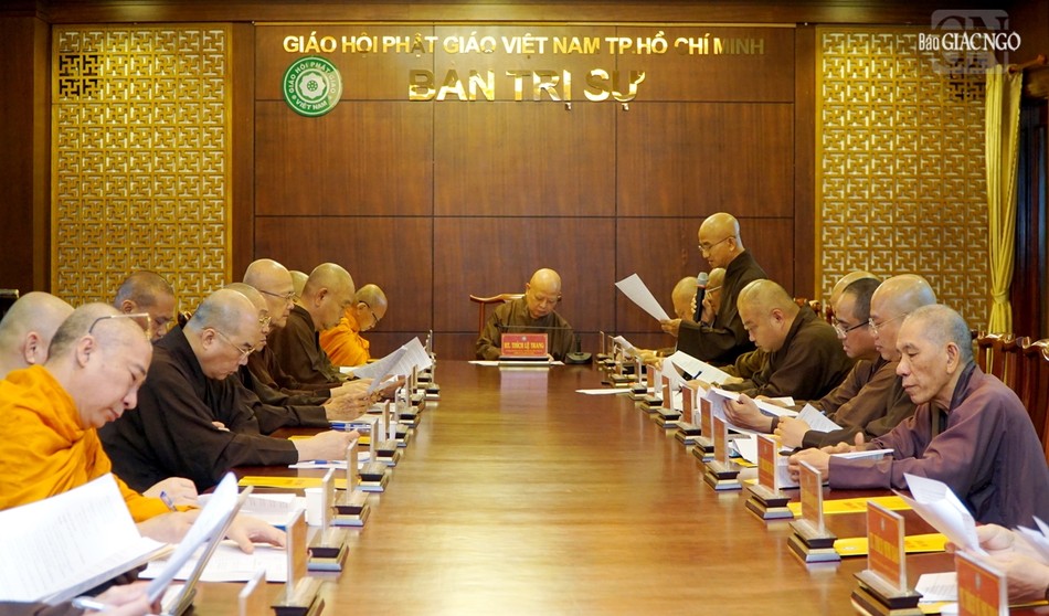 Ban Thư ký trình dự thảo kế hoạch tổ chức Đại giới đàn Bửu Huệ Ban Thư ký trình dự thảo kế hoạch tổ chức Đại giới đàn Bửu Huệ