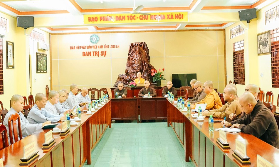 Quang cảnh buổi họp của Ban Hoằng pháp