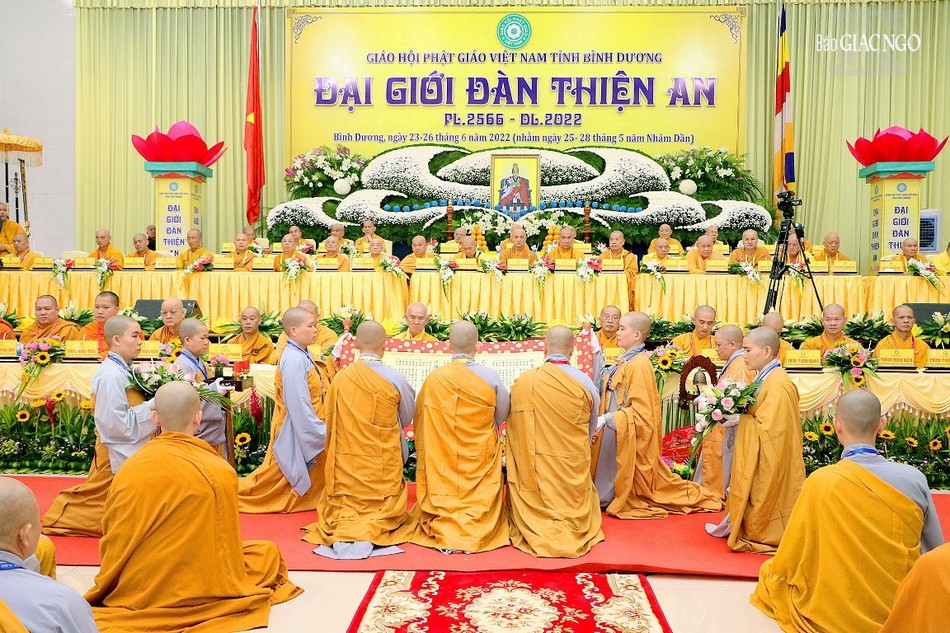 Đại giới đàn Thiện An năm 2022 - Ảnh: Ban TT-TT Phật giáo Bình Dương Đại giới đàn Thiện An năm 2022 - Ảnh: Ban TT-TT Phật giáo Bình Dương