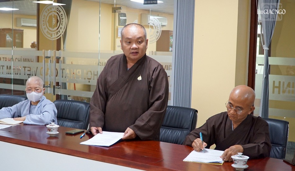 Thượng tọa Thích Trung Nguyện đề xuất lộ trình đến thăm, chấm điểm lễ đài Phật đản