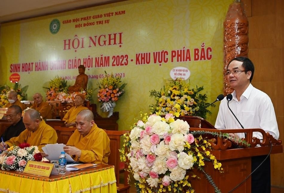 Ông Vũ Chiến Thắng phát biểu tại hội nghị