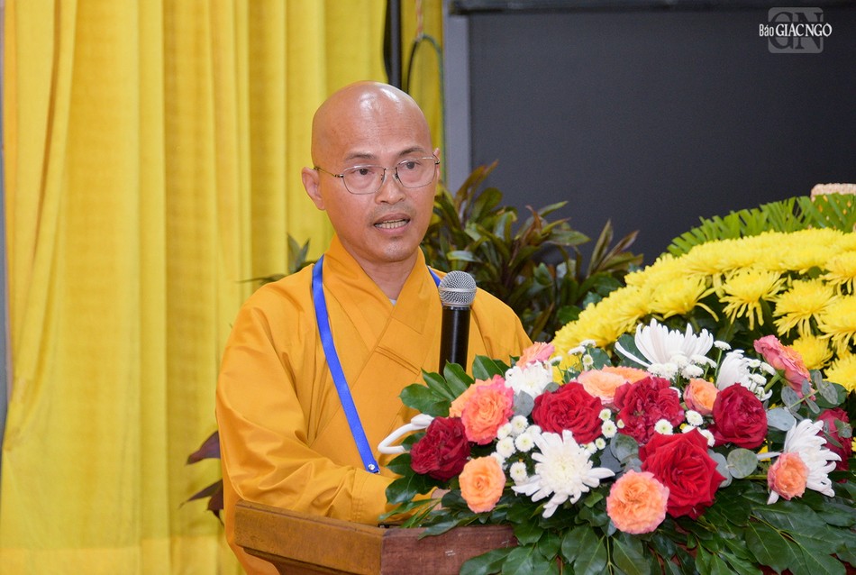 Thượng tọa Thích Lệ Trí, đại diện Ban Văn hóa T.Ư Thượng tọa Thích Lệ Trí, đại diện Ban Văn hóa T.Ư