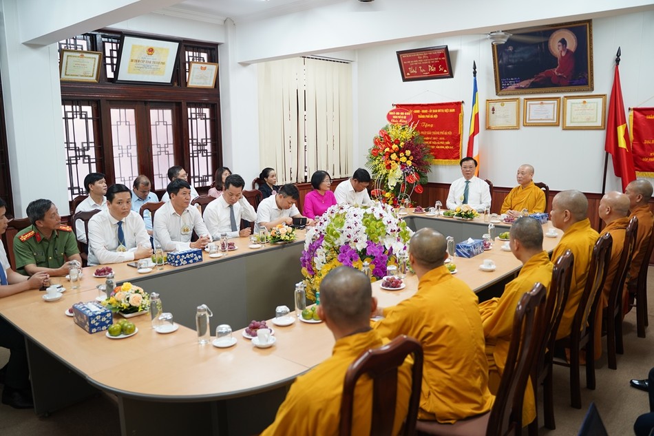 Bí thư Thành ủy TP.Hà Nội trân trọng cảm ơn, ghi nhận và đánh giá cao những đóng góp của GHPGVN TP.Hà Nội