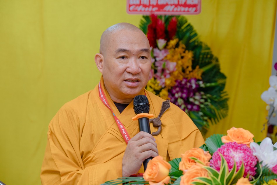 Thượng tọa Thích Phước Nguyên phát biểu khai mạc Thượng tọa Thích Phước Nguyên phát biểu khai mạc