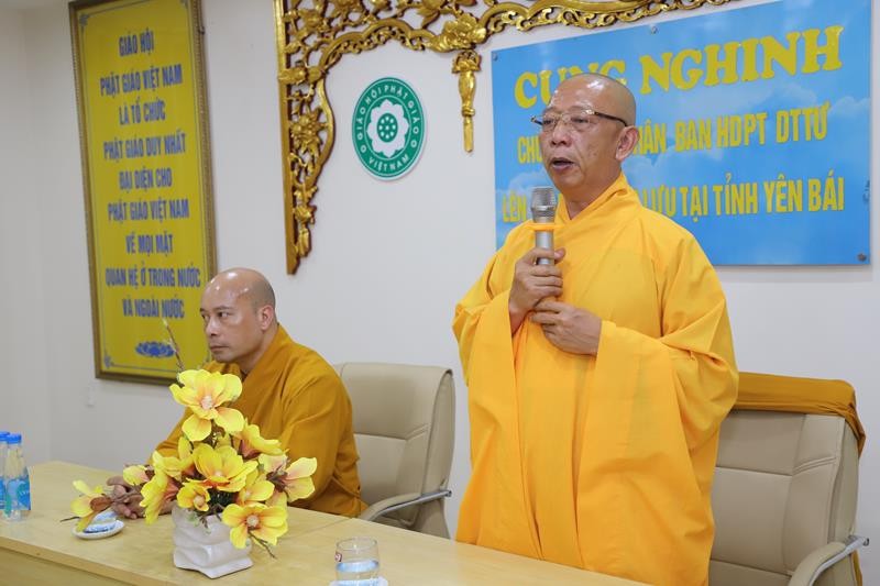 Thượng tọa Thích Quảng Tuấn phát biểu tại buổi gặp mặt Thượng tọa Thích Quảng Tuấn phát biểu tại buổi gặp mặt