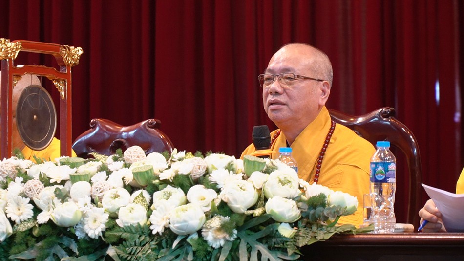 Hòa thượng Thích Thanh Đạt cũng khuyến tấn Tăng Ni sinh hành giả tu học tinh tiến