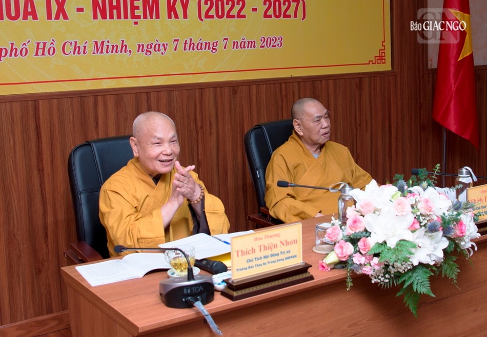 Hòa thượng Thích Thiện Nhơn, Hòa thượng Thích Thiện Pháp chủ tọa hội nghị