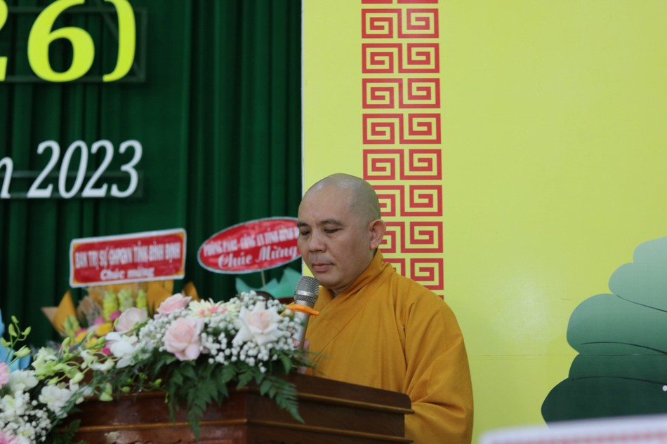 Thượng tọa Thích Đồng Thành phát biểu khai mạc Thượng tọa Thích Đồng Thành phát biểu khai mạc