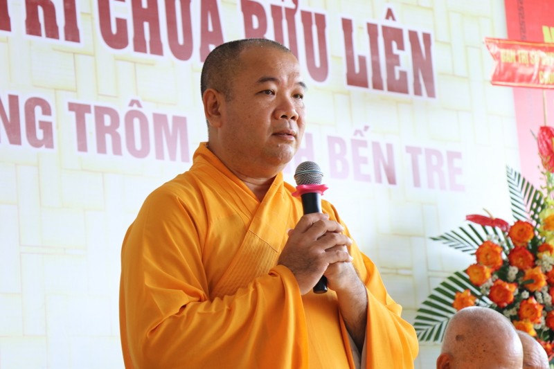 Thượng tọa Thích Trí Thọ ban đạo từ Thượng tọa Thích Trí Thọ ban đạo từ