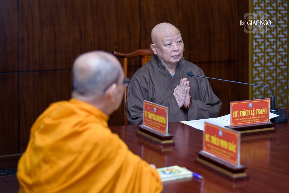 Hòa thượng Trưởng ban Trị sự TP.HCM phát biểu đúc kết