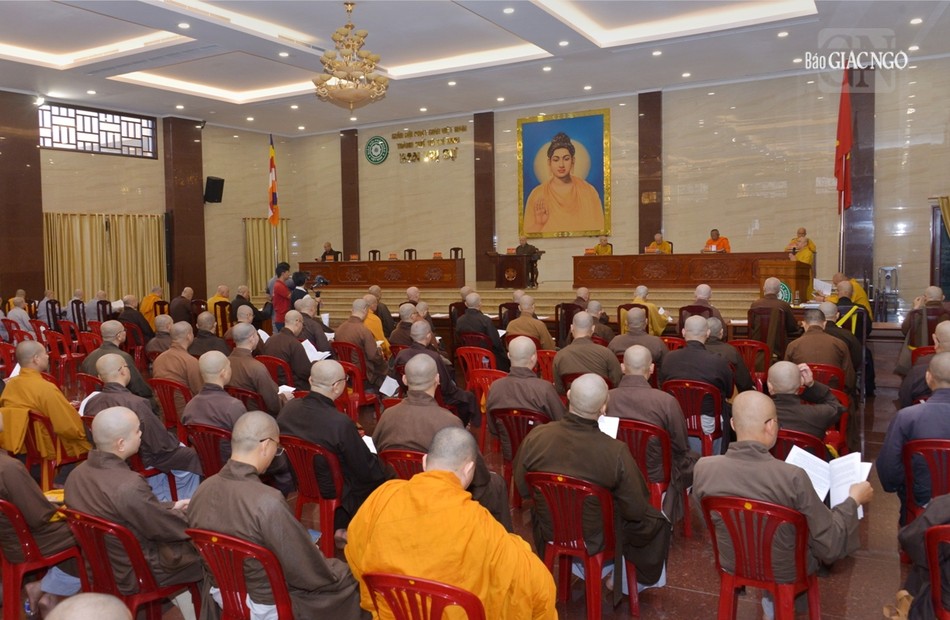 Quang cảnh buổi họp mở rộng tại Việt Nam Quốc Tự