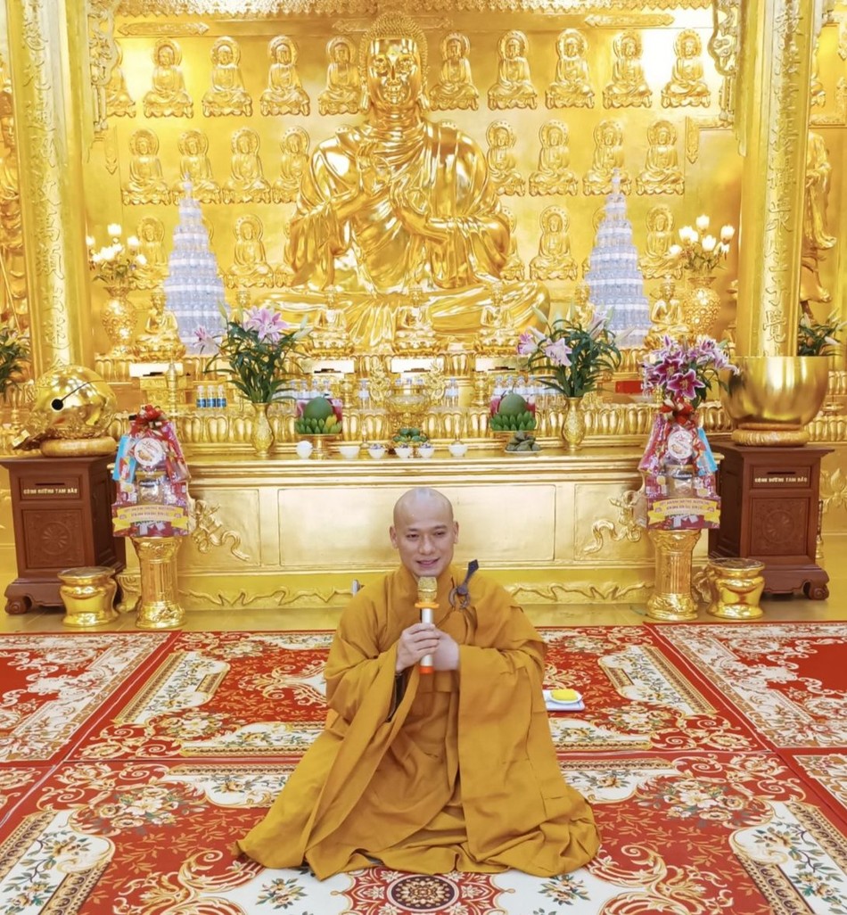 Đại đức Thích Đồng Giải hướng dẫn Phật tử tại khóa Am Đại đức Thích Đồng Giải hướng dẫn Phật tử tại khóa Am