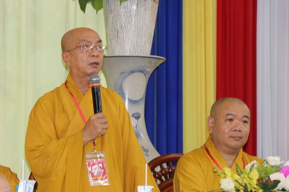 Hòa thượng Thích Nhựt Tấn phát biểu khai mạc Hòa thượng Thích Nhựt Tấn phát biểu khai mạc