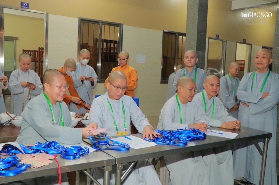 Ban Điều hành, Ban Quản giới tử tiếp nhận giới tử nhập chúng tại chùa Thanh Tâm