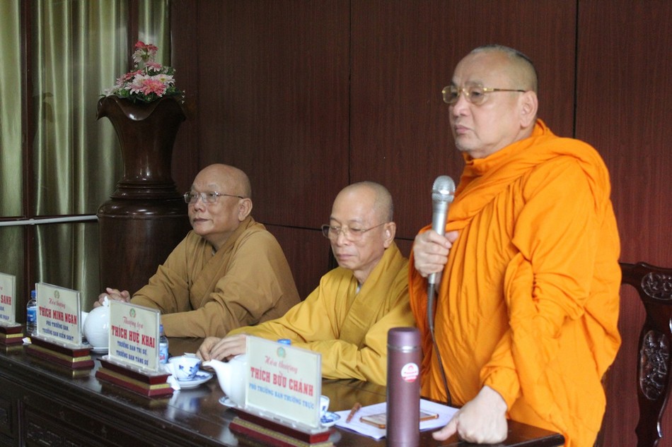 Hòa thượng Thích Bửu Chánh phát biểu Hòa thượng Thích Bửu Chánh phát biểu