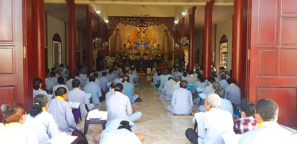 Khóa lễ tại chùa Phước Lộc