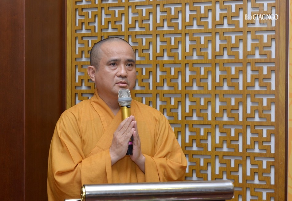 Thượng tọa Thích Tâm Hải phát biểu khai mạc