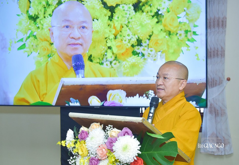 Thương tọa Thích Nhật Từ trình phương hướng hoạt động Phật sự năm 2024 của Ban Phật giáo Quốc tế T.Ư