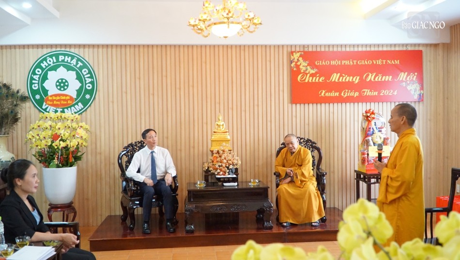 Hòa thượng Thích Thiện Thống nêu lại một số thành tựu nổi bật của GHPGVN trong năm 2023