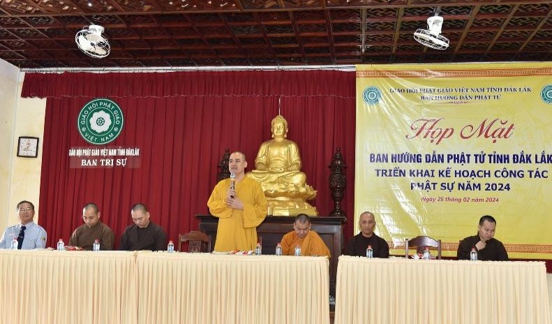 Đại đức Thích Hải Nguyện phát biểu khai mạc Đại đức Thích Hải Nguyện phát biểu khai mạc