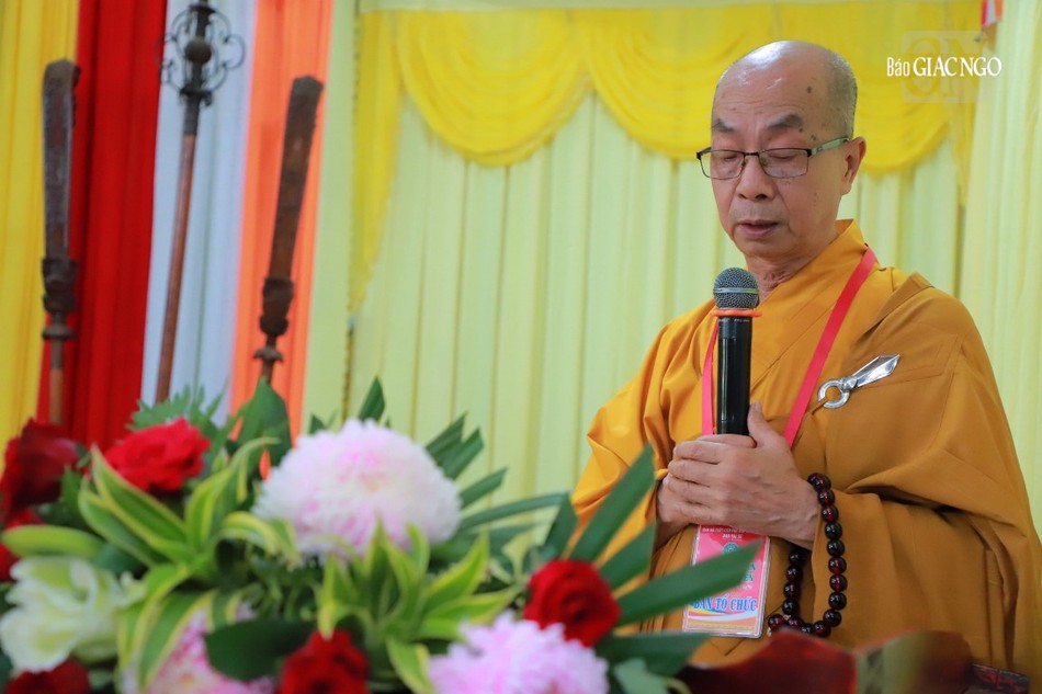 Hòa thượng Thích Nhựt Tấn, Trưởng ban Tổ chức phát biểu khai mạc