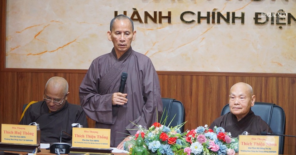 Hòa thượng Thích Thiện Thống đề nghị các giải pháp giải quyết khó khăn của Phật giáo tỉnh thành
