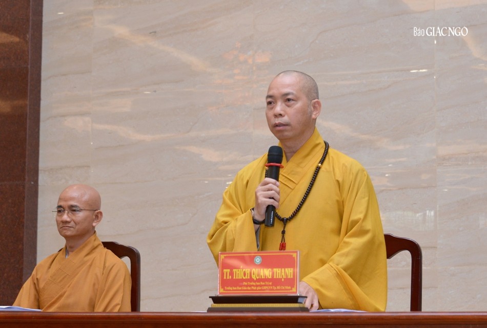 Thượng tọa Thích Quang Thạnh góp ý về một số vấn đề liên quan thiết trí và tổ chức sự kiện thuộc Ban Trị sự GHPGVN TP.HCM Thượng tọa Thích Quang Thạnh góp ý về một số vấn đề liên quan thiết trí và tổ chức sự kiện thuộc Ban Trị sự GHPGVN TP.HCM