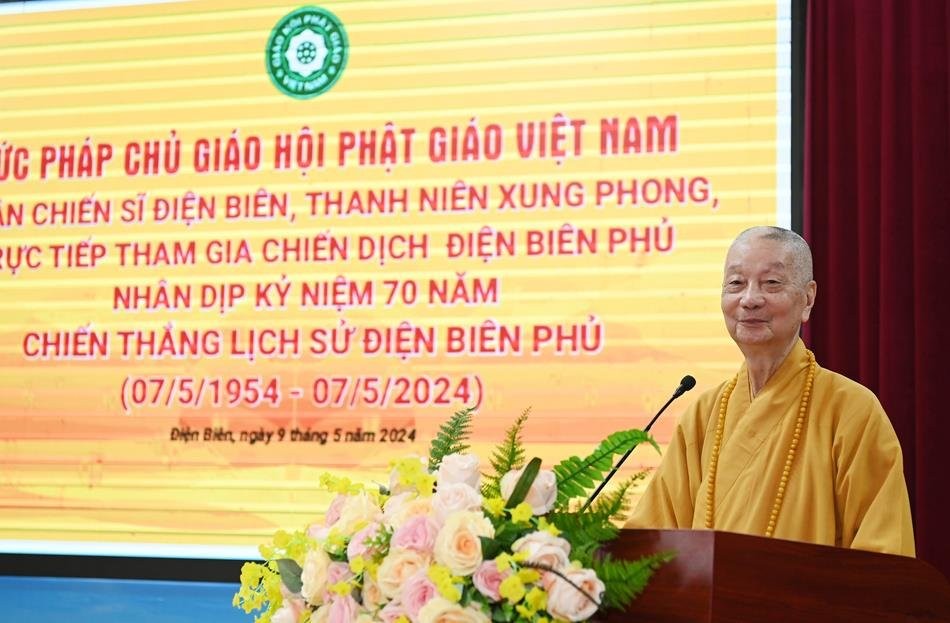 Đức Pháp chủ có lời thăm hỏi các cựu chiến binh, thanh niên xung phong trực tiếp tham gia Chiến dịch Điện Biên Phủ lịch sử Đức Pháp chủ có lời thăm hỏi các cựu chiến binh, thanh niên xung phong trực tiếp tham gia Chiến dịch Điện Biên Phủ lịch sử