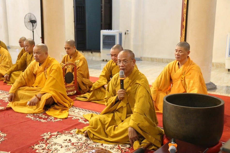 Hòa thượng Thích Quảng Hà có lời giáo giới đến chư Tăng Ni về ý nghĩa quan trọng của việc an cư