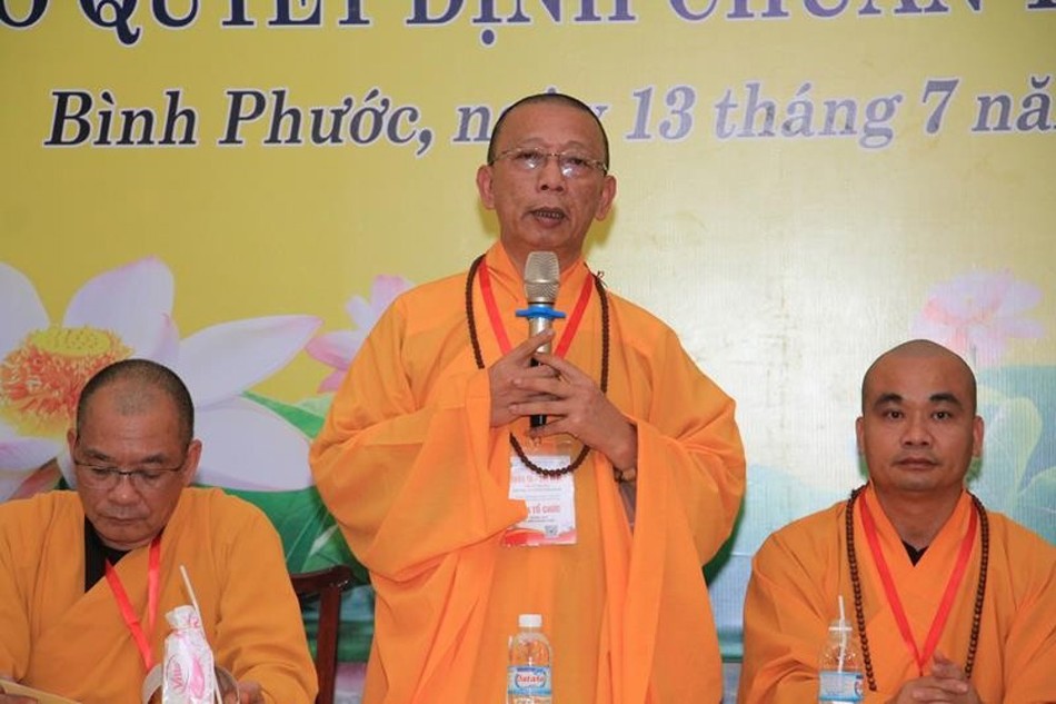 Thượng toạ Thích Quảng Tuấn phát biểu khai mạc Thượng toạ Thích Quảng Tuấn phát biểu khai mạc
