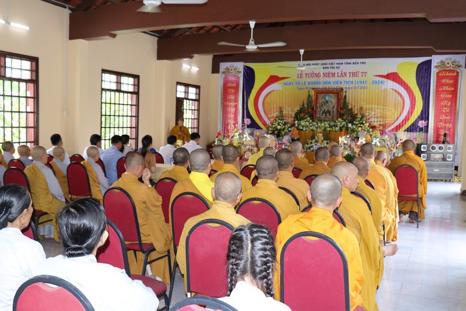 Lễ tưởng niệm Tổ Khánh Hòa tại chùa Tuyên Linh