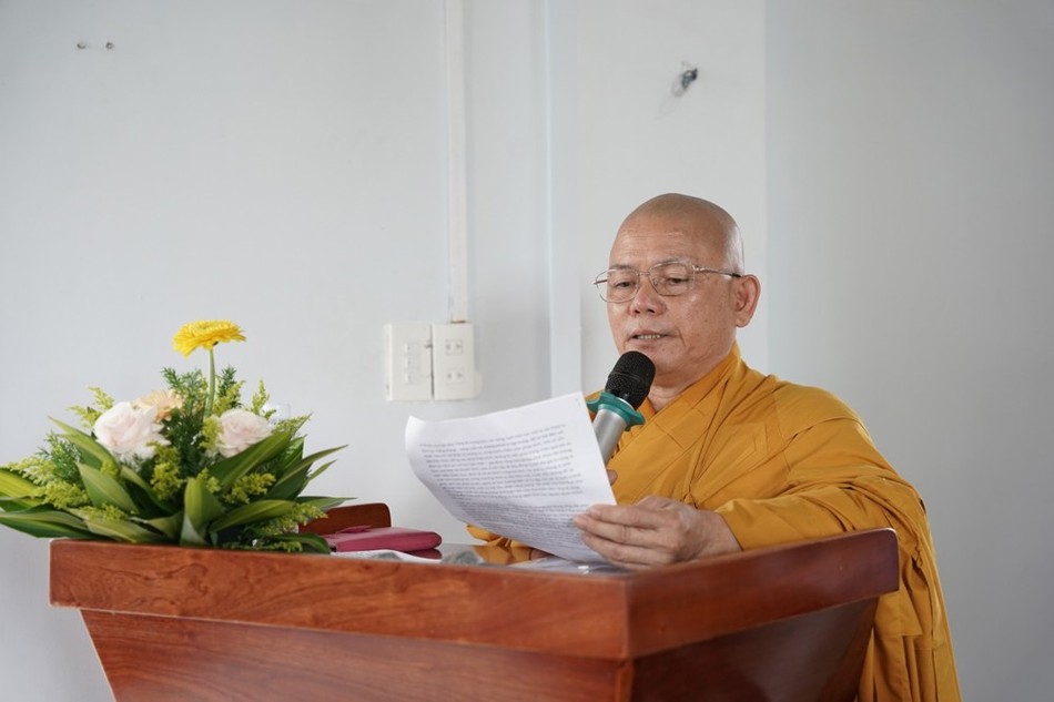 Đại đức Thích Tánh Hạnh, Trưởng ban Tổ chức đã phát biểu khai mạc Đại đức Thích Tánh Hạnh, Trưởng ban Tổ chức đã phát biểu khai mạc