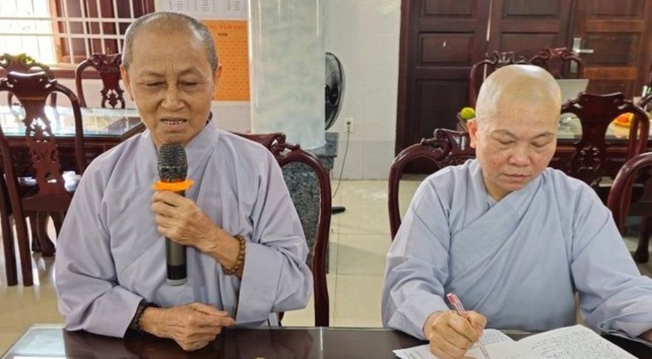 Ni trưởng Trưởng Phân ban Ni giới tỉnh đúc kết buổi họp